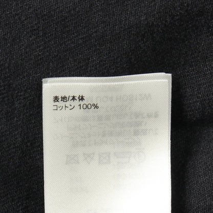 ロゴ刺繍 デニムジャケット コットン ダークグレー ルイヴィトン