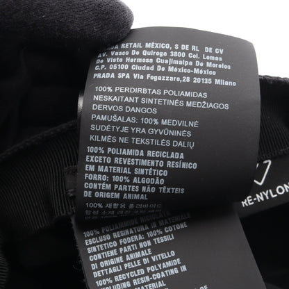 Re-Nylon キャップ 帽子 ナイロン ブラック プラダ