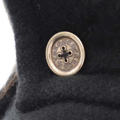 CHクロス クッション インテリア カシミヤ ブラック ダークブラウン クロムハーツ 財布・小物 Chrome Hearts
