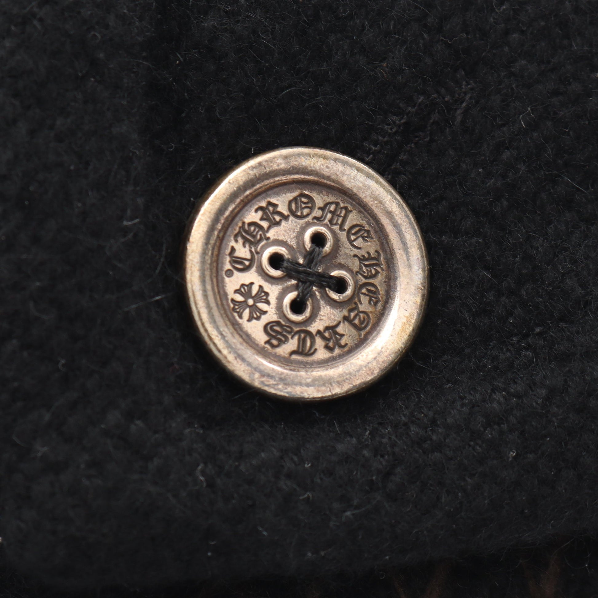 CHクロス クッション インテリア カシミヤ ブラック ダークブラウン クロムハーツ 財布・小物 Chrome Hearts