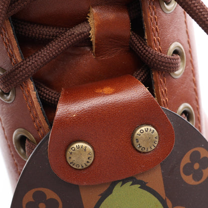 LOUIS VUITTON × NIGO オーベルカンフライン ブーツ レザー ブラウン ルイヴィトン