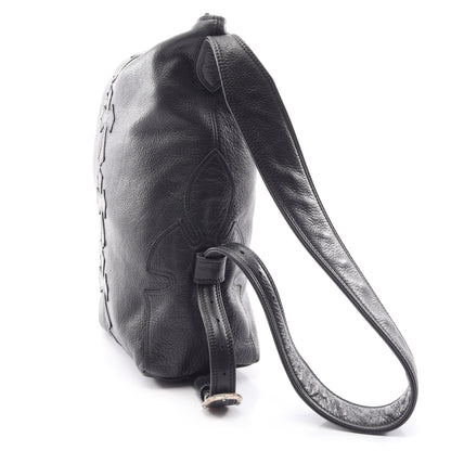 LELO SM CEME STRP ショルダーバッグ レザー ブラック クロムハーツ