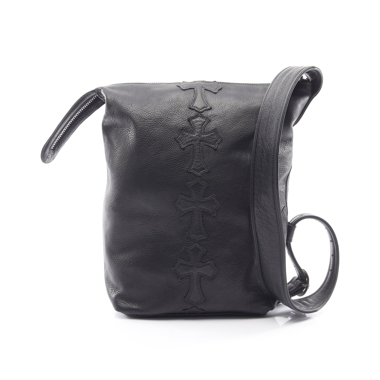 LELO SM CEME STRP ショルダーバッグ レザー ブラック クロムハーツ