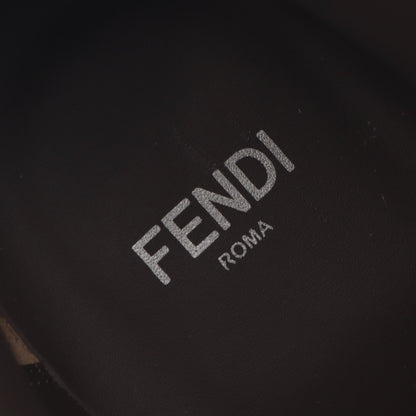 ブーツ レザー グレーベージュ フェンディ