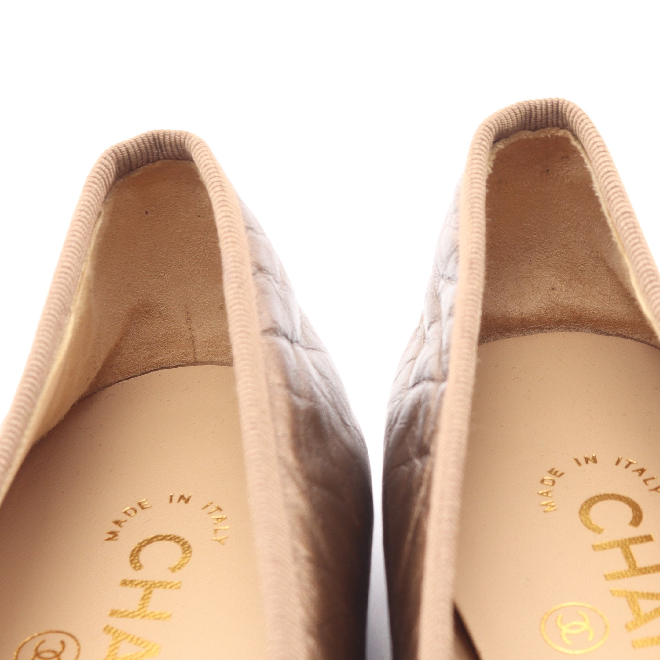 BALLERINA バレリーナ ココマーク バレエシューズ レザー ブラウン