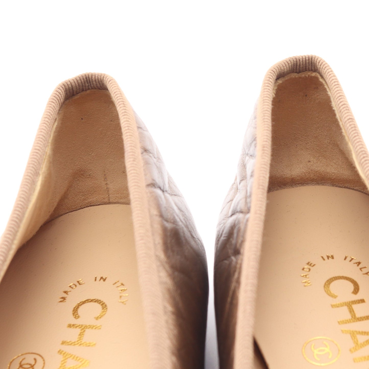 BALLERINA バレリーナ ココマーク バレエシューズ レザー ブラウン シャネル