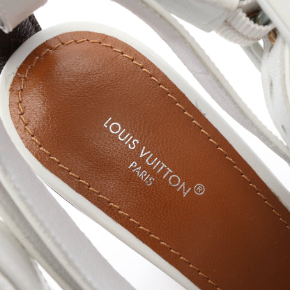 トリニティライン サンダル レザー ホワイト ルイヴィトン シューズ LOUIS VUITTON