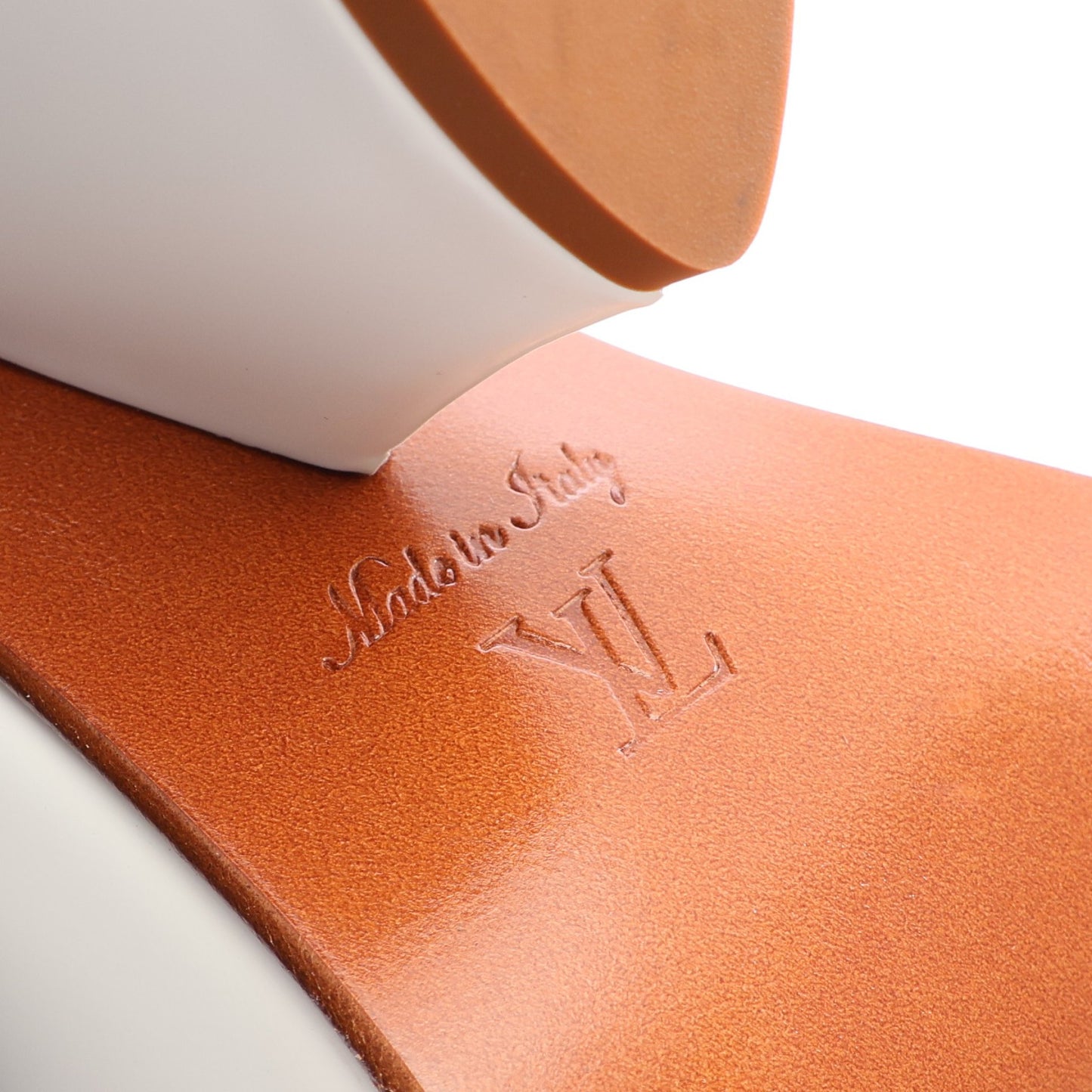 トリニティライン サンダル レザー ホワイト ルイヴィトン シューズ LOUIS VUITTON