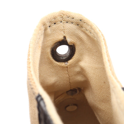 CHROME HEARTS × CONVERSE ALL STAR ハイカットスニーカー キャンバス レザー ベージュ ブラック クロムハーツ