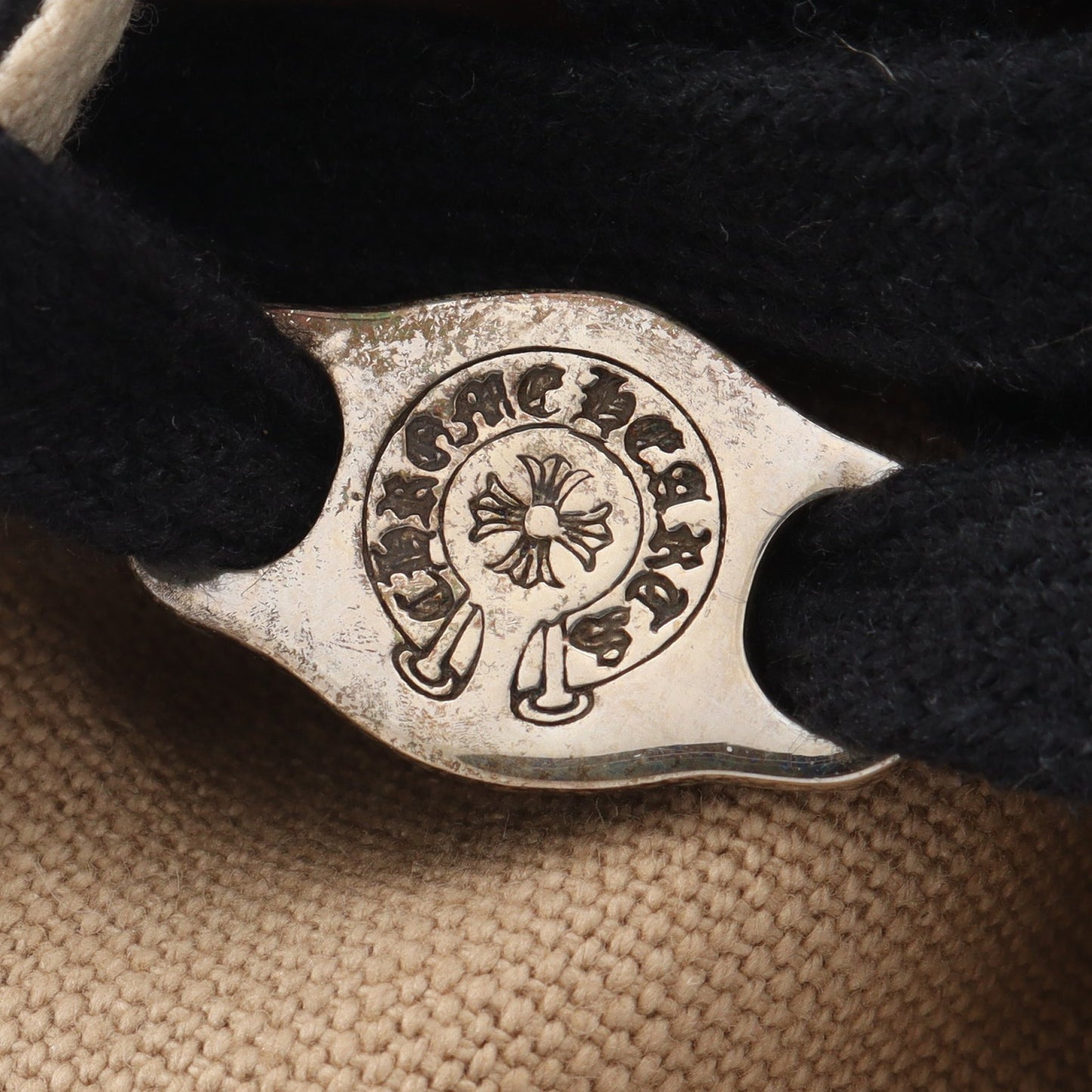CHROME HEARTS × CONVERSE ALL STAR ハイカットスニーカー キャンバス レザー ベージュ ブラック クロムハーツ