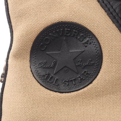 CHROME HEARTS × CONVERSE ALL STAR ハイカットスニーカー キャンバス レザー ベージュ ブラック クロムハーツ