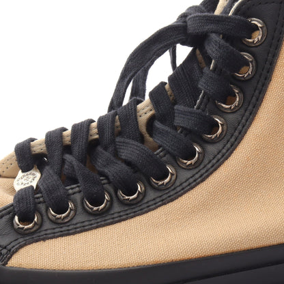 CHROME HEARTS × CONVERSE ALL STAR ハイカットスニーカー キャンバス レザー ベージュ ブラック クロムハーツ