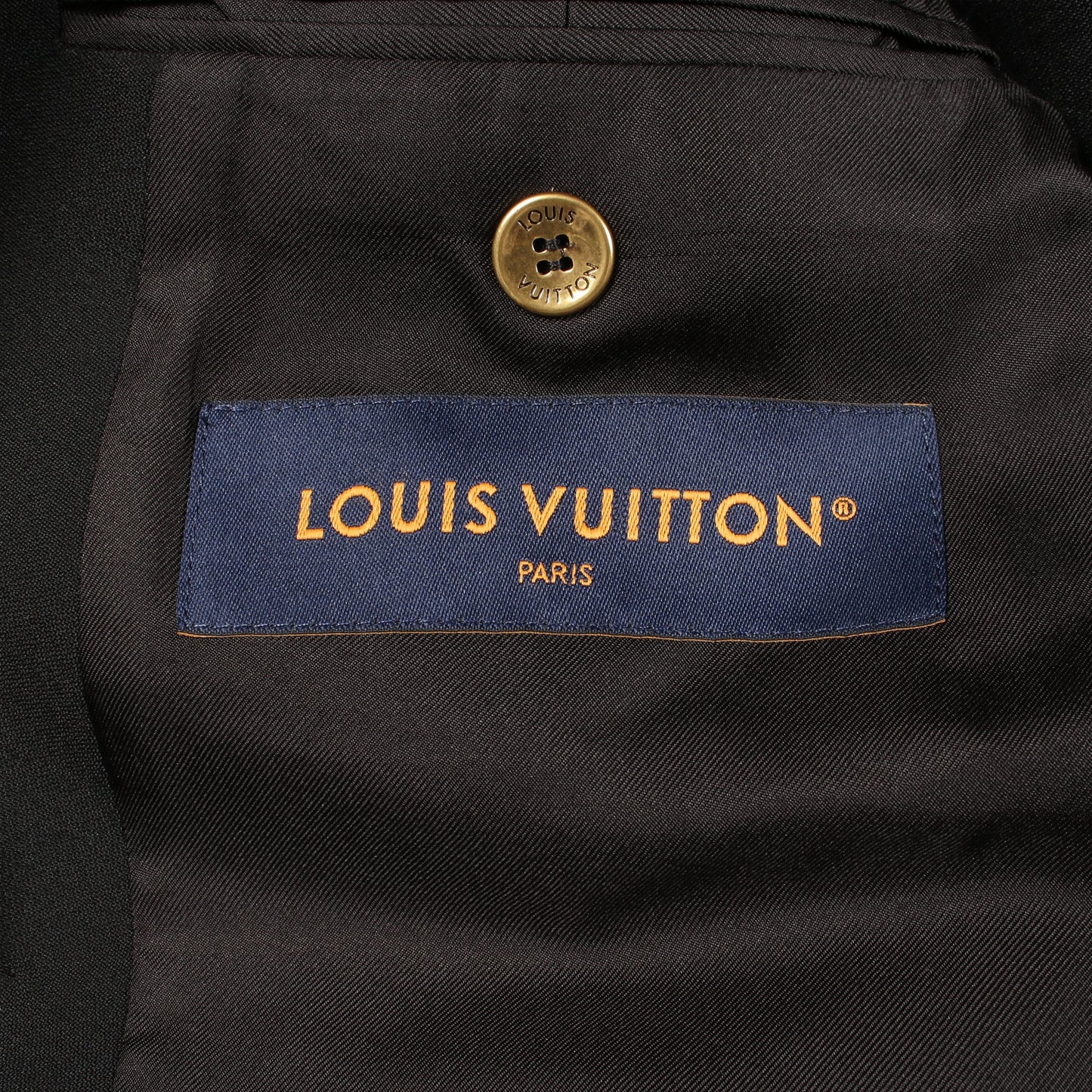 LOUIS VUITTON × NIGO キモノ ダブルブレスト テーラードジャケット ウール モヘヤ ブラック ルイヴィトン