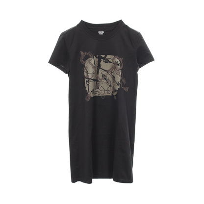 CARTOUCHE DRESS カルトゥッシュ Tシャツ ワンピース コットン ブラック エルメス