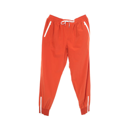 ジップアップ パンツ ナイロン オレンジブラウン エルメス