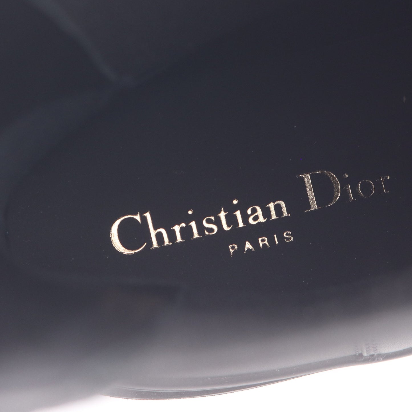 DIOR TRIAL ショートブーツ サイドゴアブーツ レザー ブラック クリスチャンディオール