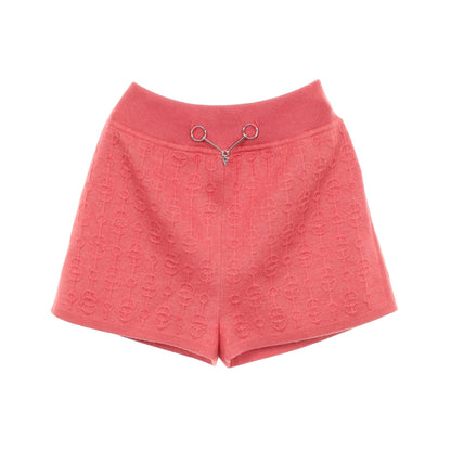 CLIQUETIS ニット ショート パンツ カシミヤ シルク ピンクレッド エルメス