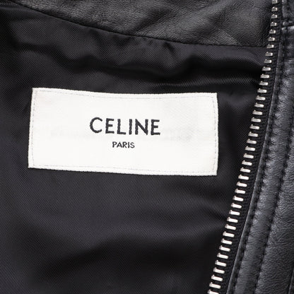ジップアップ オールインワン レザー ブラック セリーヌ ワンピース CELINE