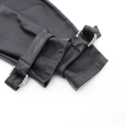ジップアップ オールインワン レザー ブラック セリーヌ ワンピース CELINE