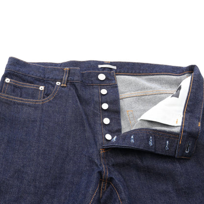 SLIM ボタンフライ ロゴ デニムパンツ コットン インディゴブルー ディオール
