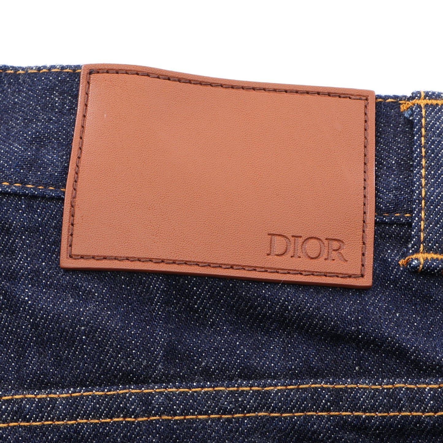 SLIM ボタンフライ ロゴ デニムパンツ コットン インディゴブルー ディオール