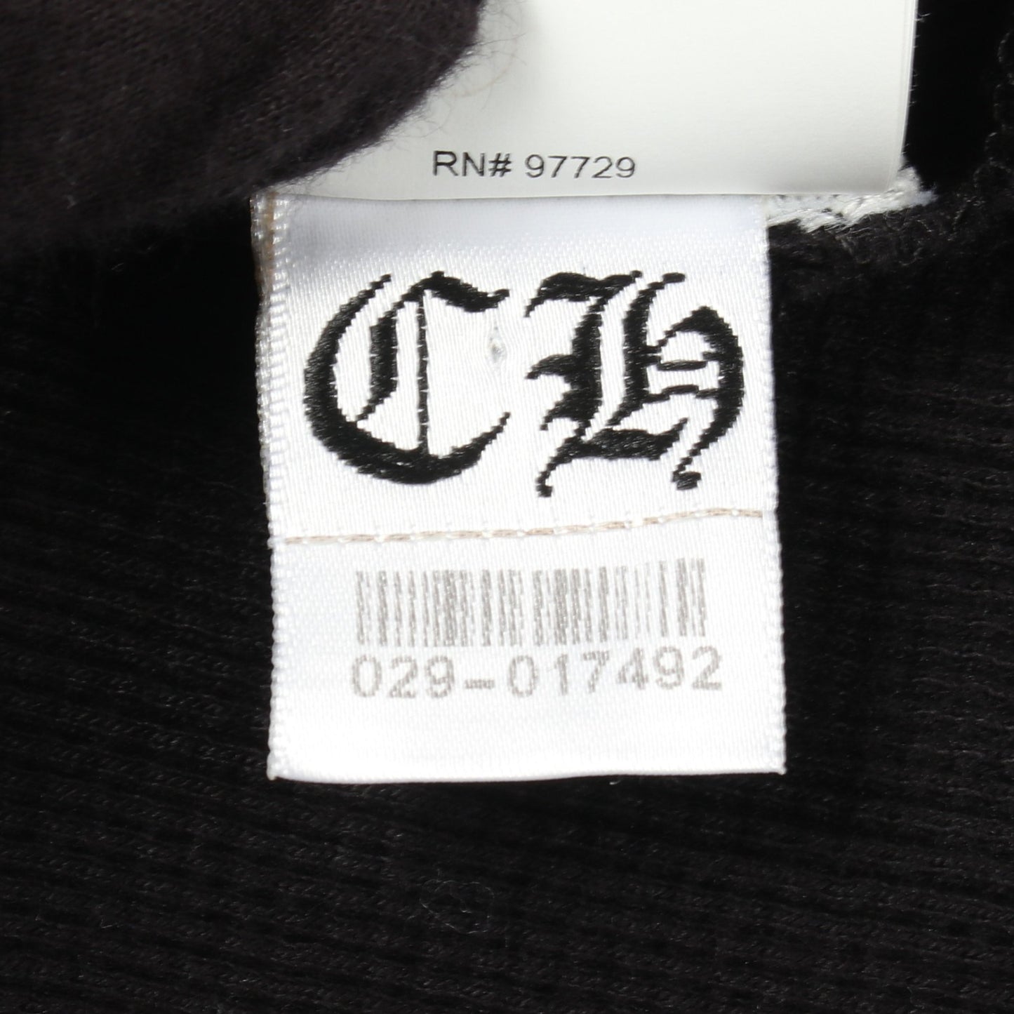 Y NOT Leather Cross Patch ワッフル カットソー コットン ブラック クロムハーツ