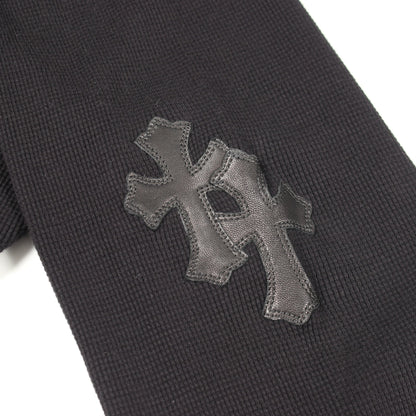 Y NOT Leather Cross Patch ワッフル カットソー コットン ブラック クロムハーツ