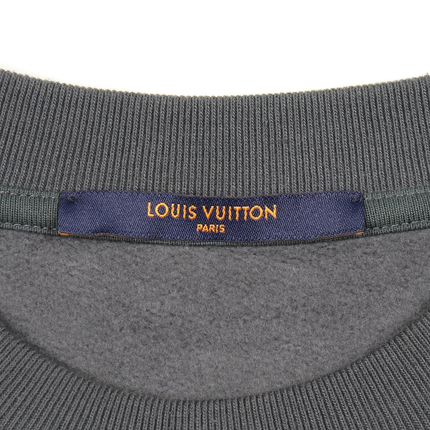 ダミエスプレッドプリンテッド スウェットシャツ コットン グレー ルイヴィトン トップス LOUIS VUITTON