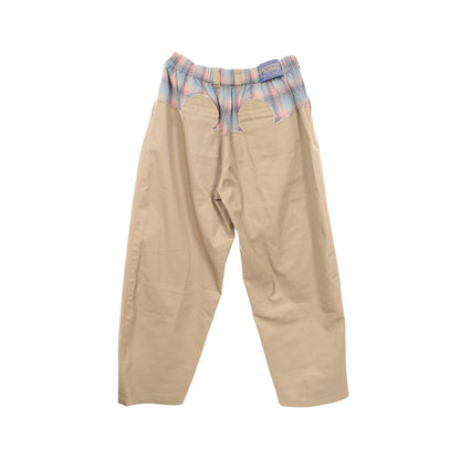 Maison Margiela × PENDLETON ドッキング チェック チノパンツ コットン ウール ベージュ ブルー マルチカラー メゾンマルジェラ