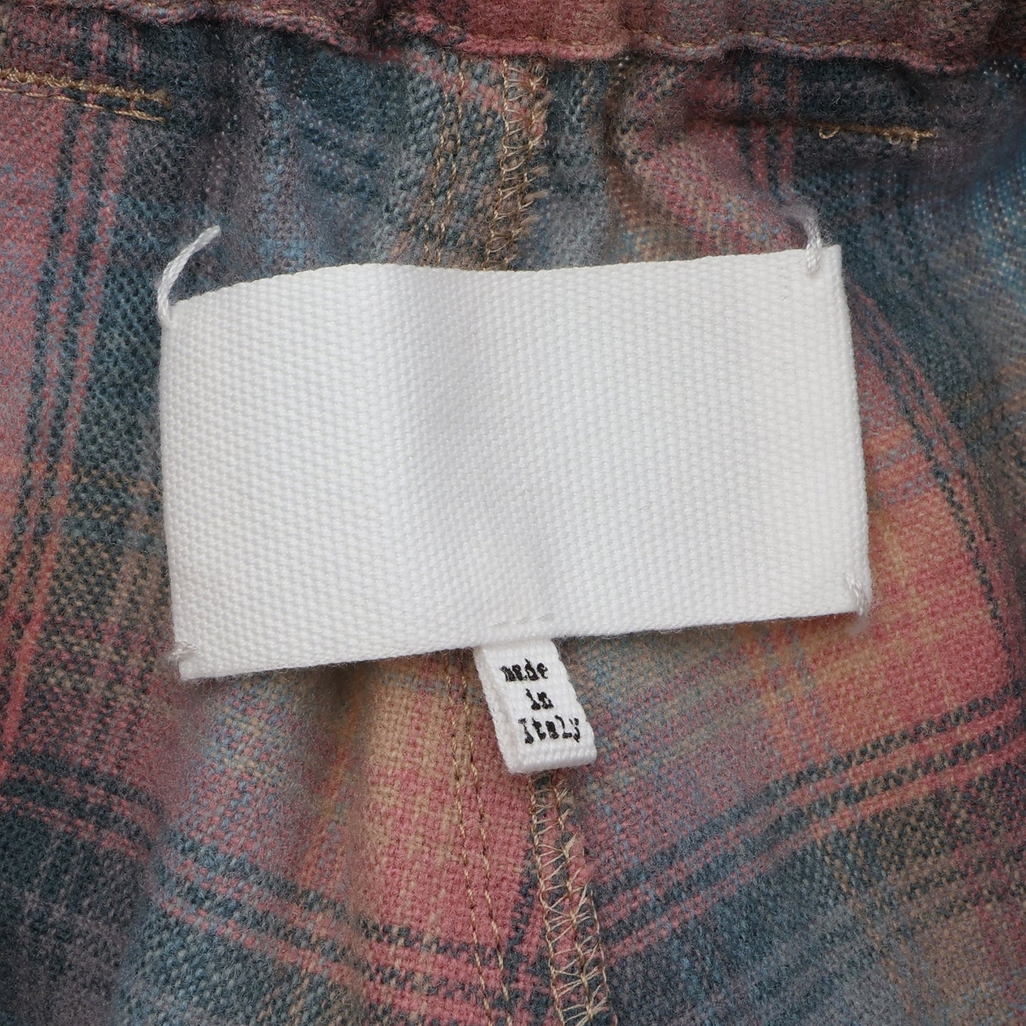 Maison Margiela × PENDLETON ドッキング チェック チノパンツ コットン ウール ベージュ ブルー マルチカラー メゾンマルジェラ