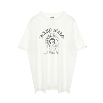 Chrome Hearts × A BATHING APE 半袖Tシャツ コットン ホワイト クロムハーツ