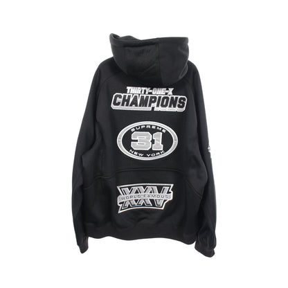 25FW Football Zip Up Hooded Sweatshirt パーカー ブラック シュプリーム