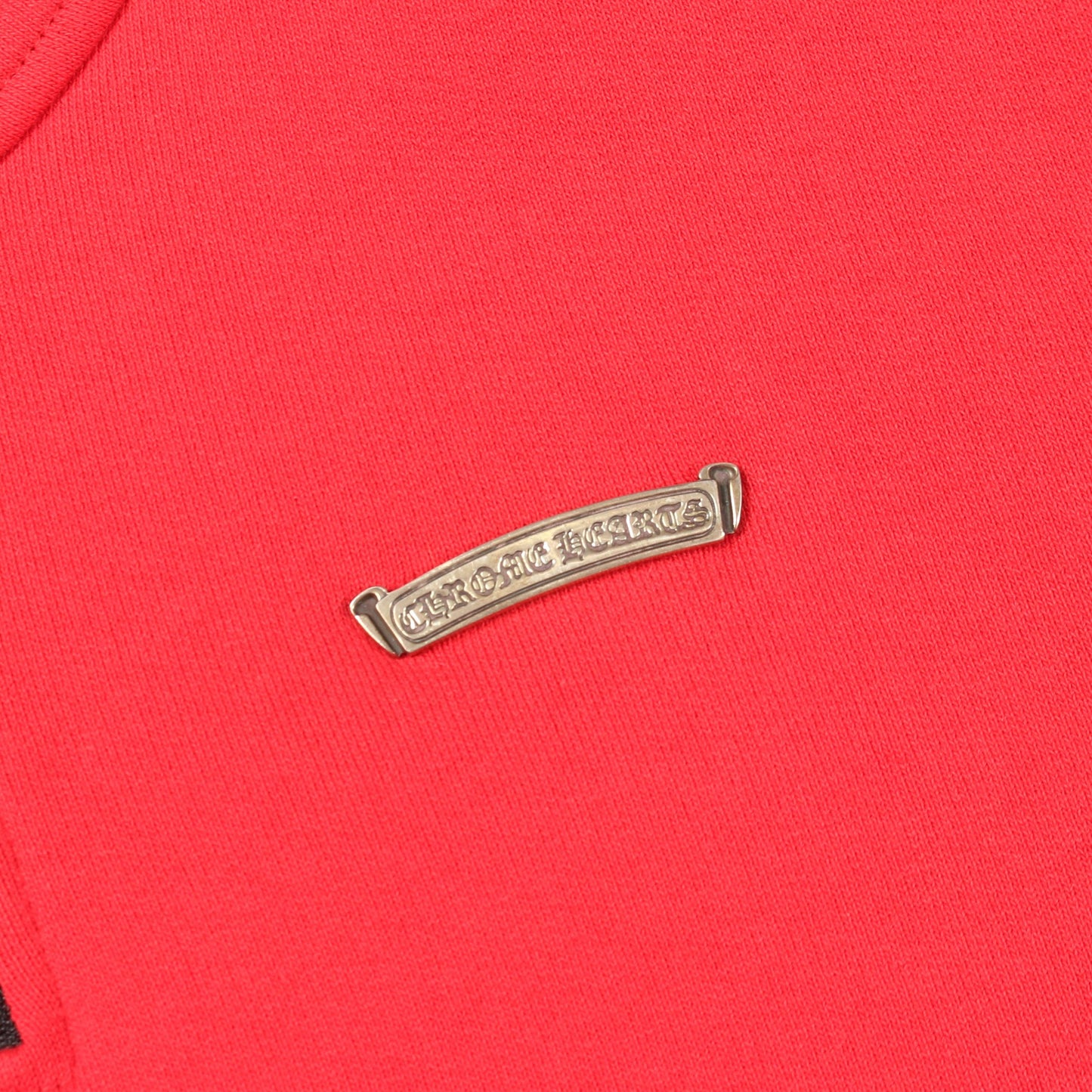 SAILIN ON 1/2 ZIP ハーフジップ バックロゴ刺繍 スウェットシャツ コットン レッド クロムハーツ