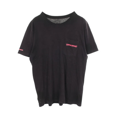 バックロゴ ポケット付き 半袖Tシャツ コットン ブラック ピンク クロムハーツ トップス Chrome Hearts