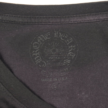 バックロゴ ポケット付き 半袖Tシャツ コットン ブラック ピンク クロムハーツ トップス Chrome Hearts