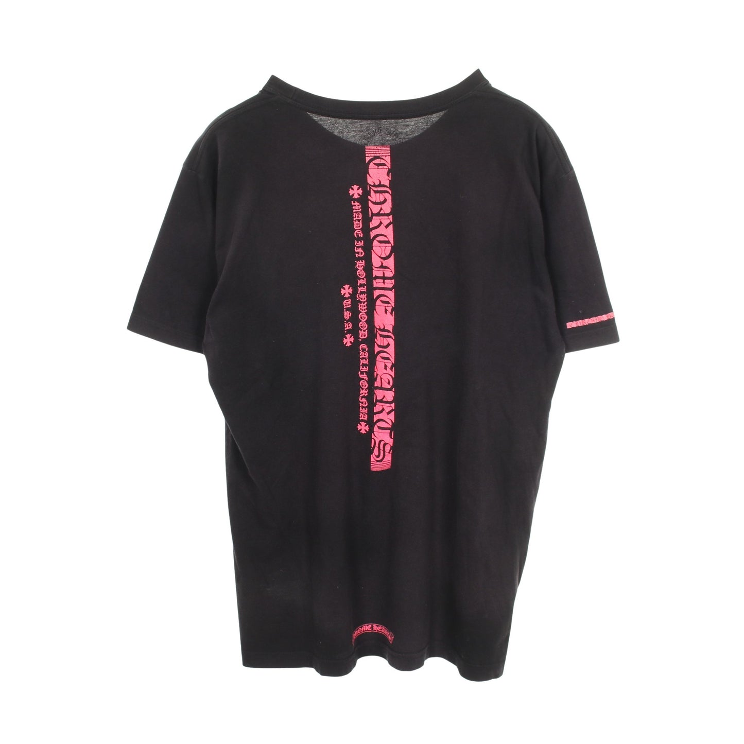 バックロゴ ポケット付き 半袖Tシャツ コットン ブラック ピンク クロムハーツ トップス Chrome Hearts