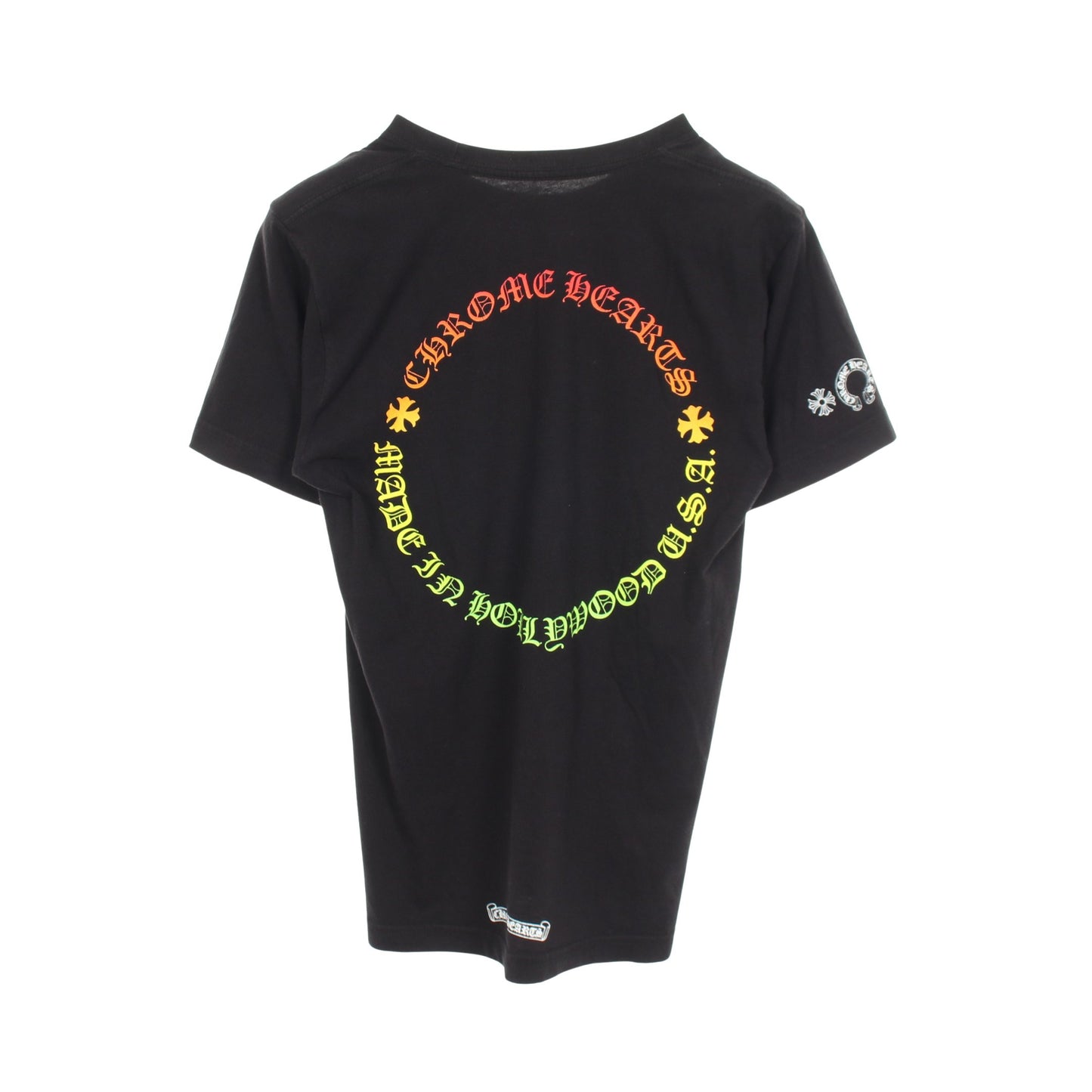 ホースシュー サークルグラデーション 半袖Tシャツ コットン ブラック クロムハーツ