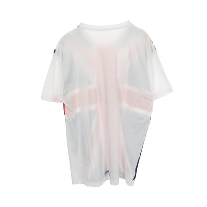 ユニオンジャック ネックロゴ 半袖Tシャツ コットン ホワイト レッド ブルー クロムハーツ トップス Chrome Hearts