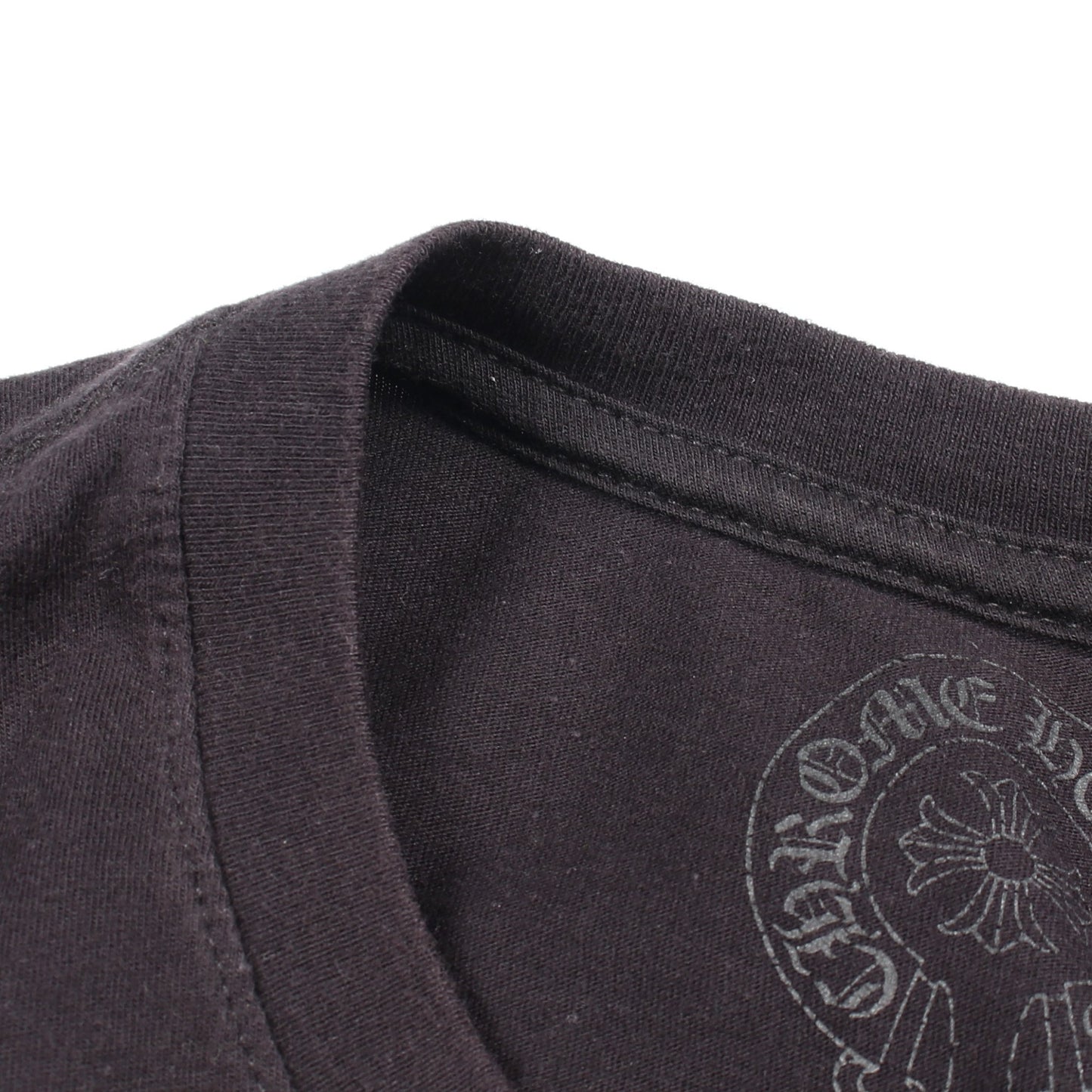 SIDE FLAME クルーネック 半袖Tシャツ コットン ブラック クロムハーツ