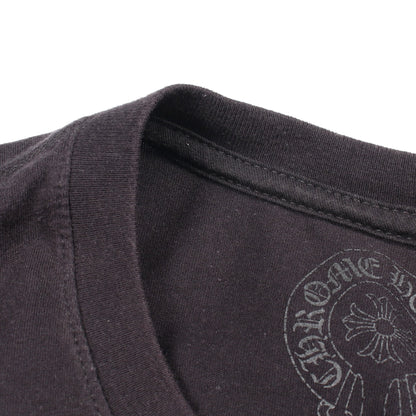 SIDE FLAME クルーネック 半袖Tシャツ コットン ブラック クロムハーツ