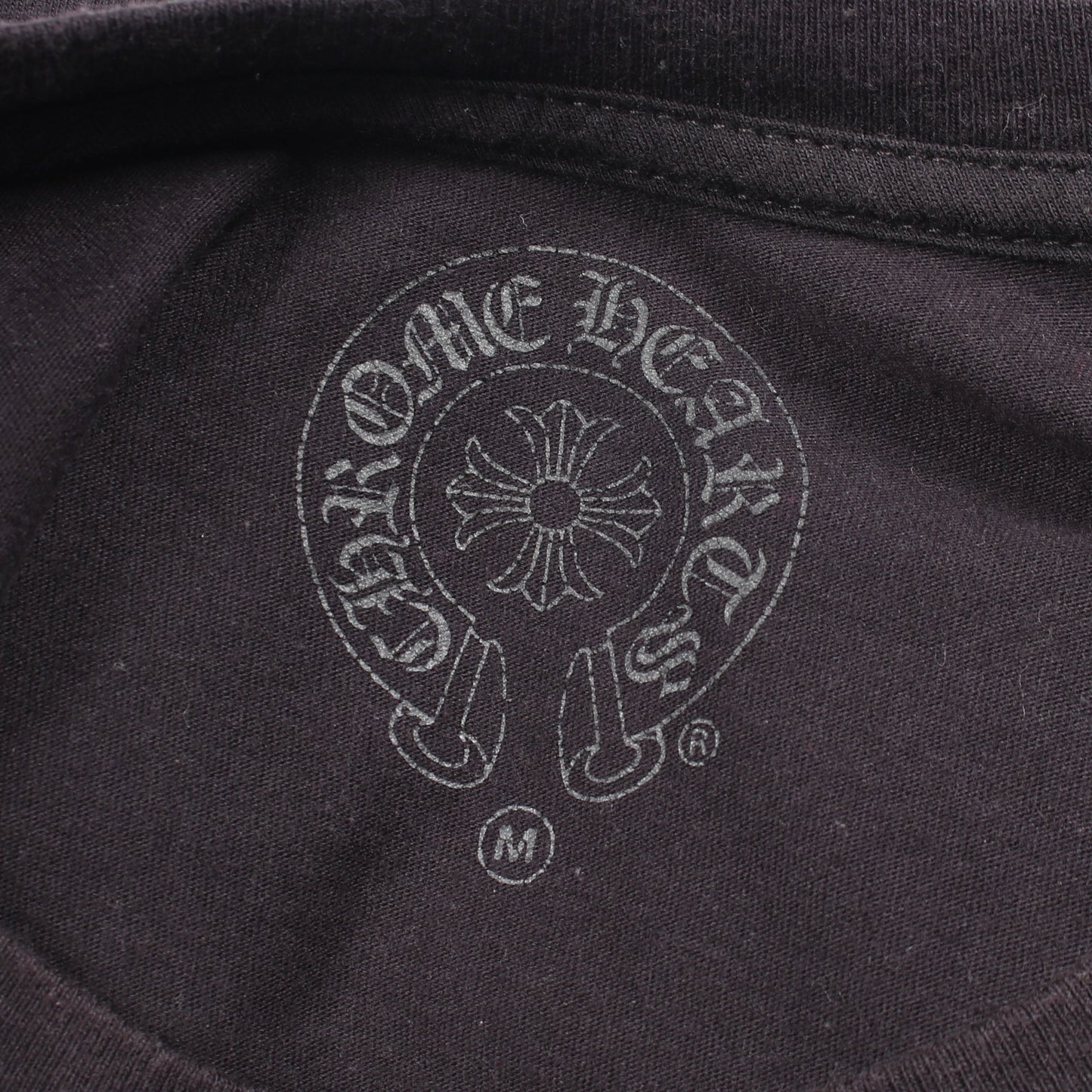 SIDE FLAME クルーネック 半袖Tシャツ コットン ブラック クロムハーツ