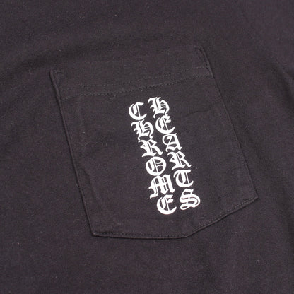 SIDE FLAME クルーネック 半袖Tシャツ コットン ブラック クロムハーツ