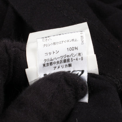 SIDE FLAME クルーネック 半袖Tシャツ コットン ブラック クロムハーツ
