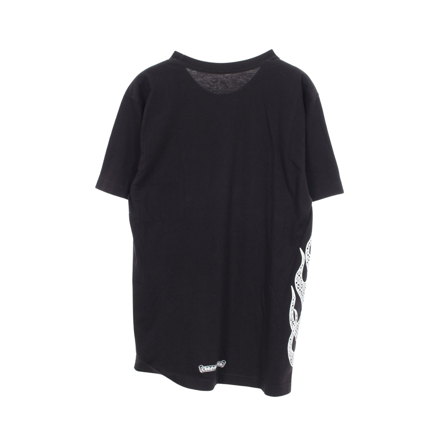 SIDE FLAME クルーネック 半袖Tシャツ コットン ブラック クロムハーツ