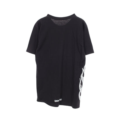 SIDE FLAME クルーネック 半袖Tシャツ コットン ブラック クロムハーツ