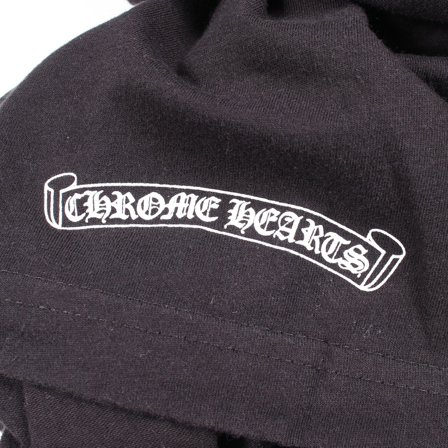 SIDE FLAME クルーネック 半袖Tシャツ コットン ブラック クロムハーツ