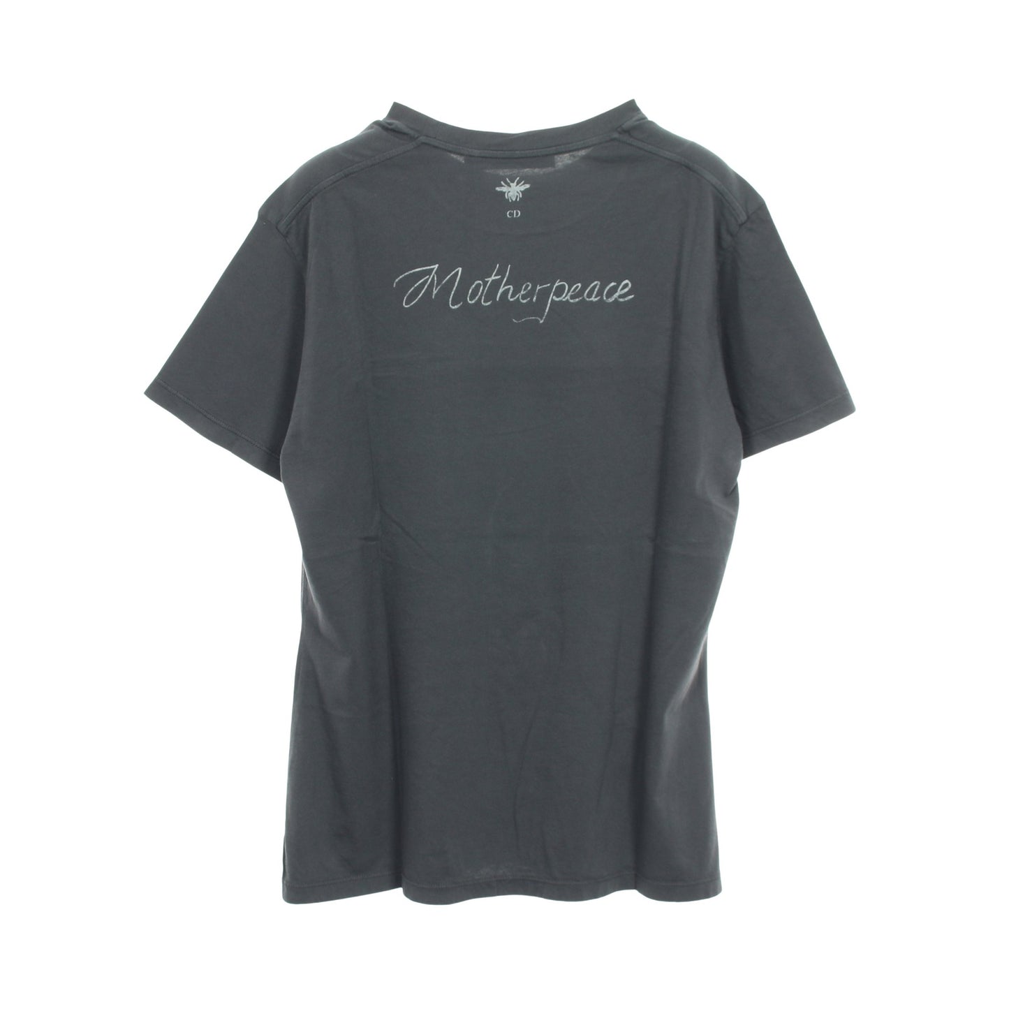 プリント クルーネック 半袖Tシャツ コットン グレー クリスチャンディオール