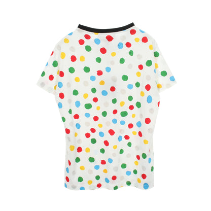 LOUIS VUITTON × yayoi kusama ドット チェーン付き 半袖Tシャツ コットン ホワイト マルチカラー ルイヴィトン トップス LOUIS VUITTON