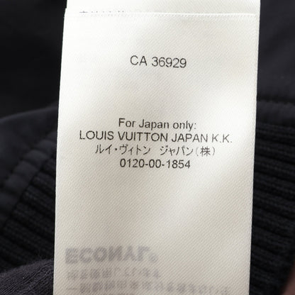 モノグラム ショート ブルゾン ジャケット コットン ナイロン レザー ブラック ブラウン ルイヴィトン アウター LOUIS VUITTON