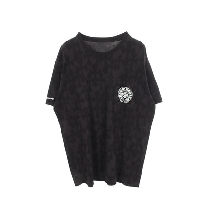 セメタリークロス 総柄 ホースシューポケット付き 半袖Tシャツ コットン ブラック クロムハーツ